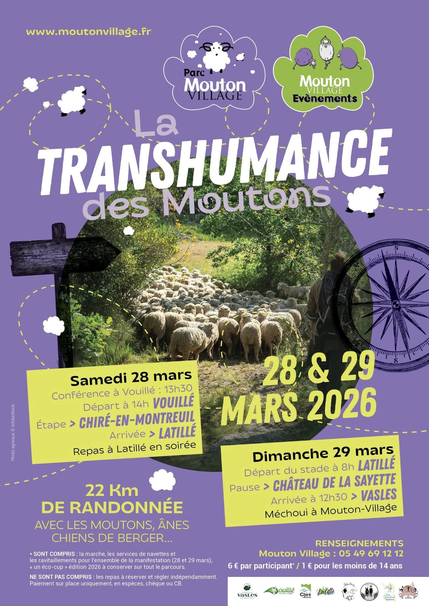 affiche de la transhumance des moutons